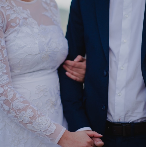 ASOS EDITION floral embroidered mesh wedding dress - Picture 11 of 12